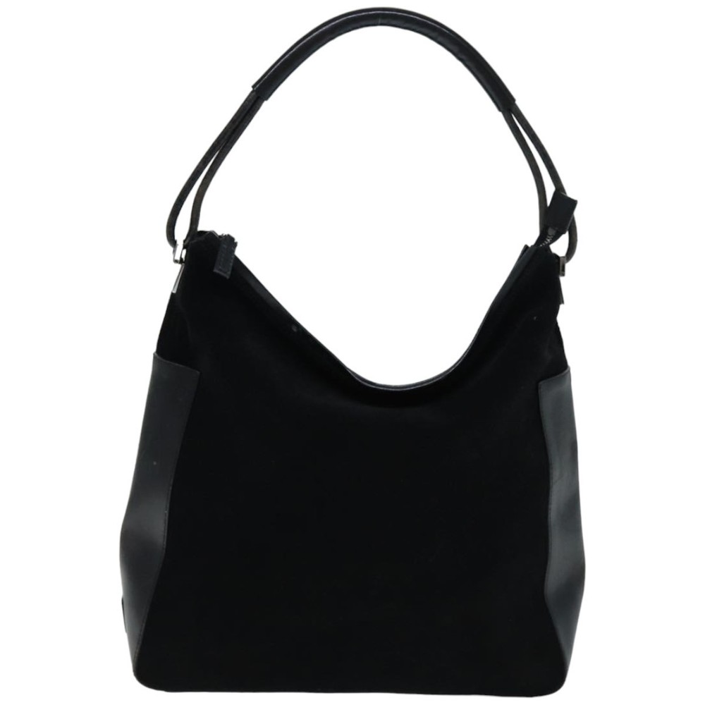 GUCCI Shoulder Bag Suede Black 001 3770 Auth 76389 - Picture 2 of 16
